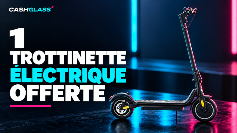 Affiche CashGlass — trottinette électrique
